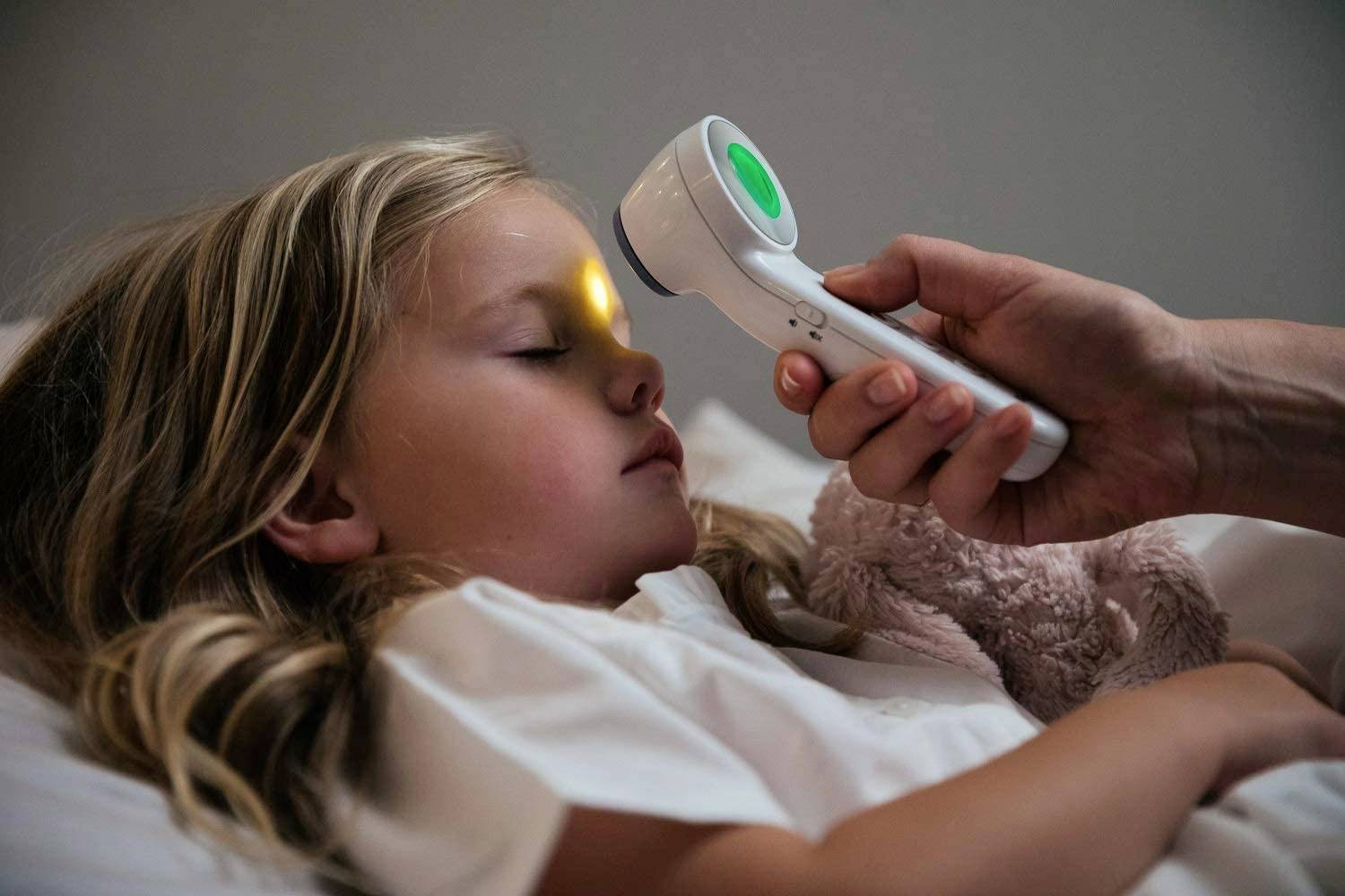 Braun No touch + touch weiß Fieberthermometer Berührungsloses messen