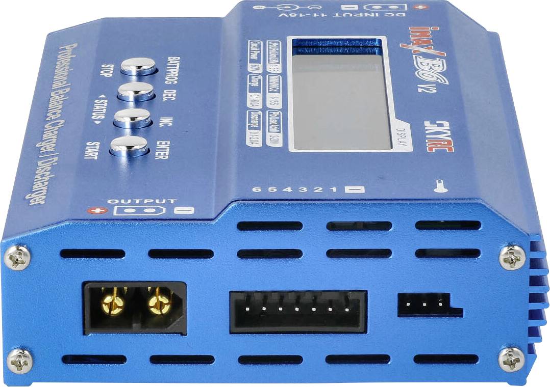 SKYRC B6DC V2 Modellbau-Ladegerät 6A Blei, LiFePO, LiHV, LiIon, LiPo, NiCd, NiMH Timer-Abschaltung, Temperaturüberwachung