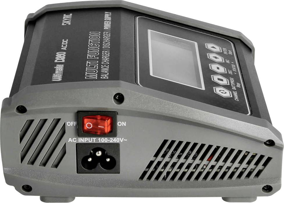SKYRC D260 Modellbau-Ladegerät 14A Blei, LiFePO, LiHV, LiIon, LiPo, NiCd, NiMH Grafische Anzeige, Schnellladefunktion