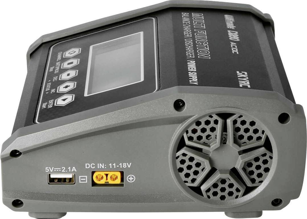 SKYRC D260 Modellbau-Ladegerät 14A Blei, LiFePO, LiHV, LiIon, LiPo, NiCd, NiMH Grafische Anzeige, Schnellladefunktion
