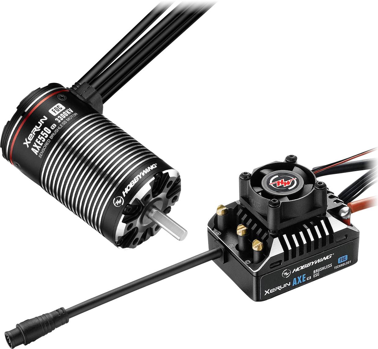 Hobbywing Xerun Axe550L R2-3300kV Flugmodell Brushed Flugregler