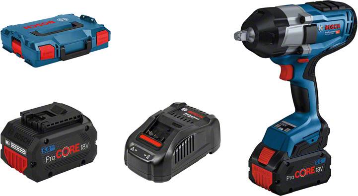 Bosch Professional GDS 18V-1000 06019J8303 Akku-Drehschlagschrauber 1000 Nm 18V Anzahl mitgelieferte Akkus 2 5.5Ah Li-Ion inkl.
