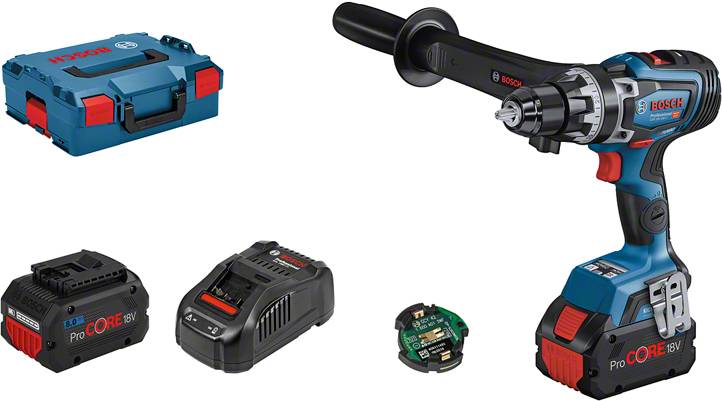 Bosch Professional GSR 18V-150 C 06019J5005 Akku-Bohrschrauber 18V 8.0Ah Li-Ion inkl. 2. Akku, inkl. Bluetooth Modul, inkl