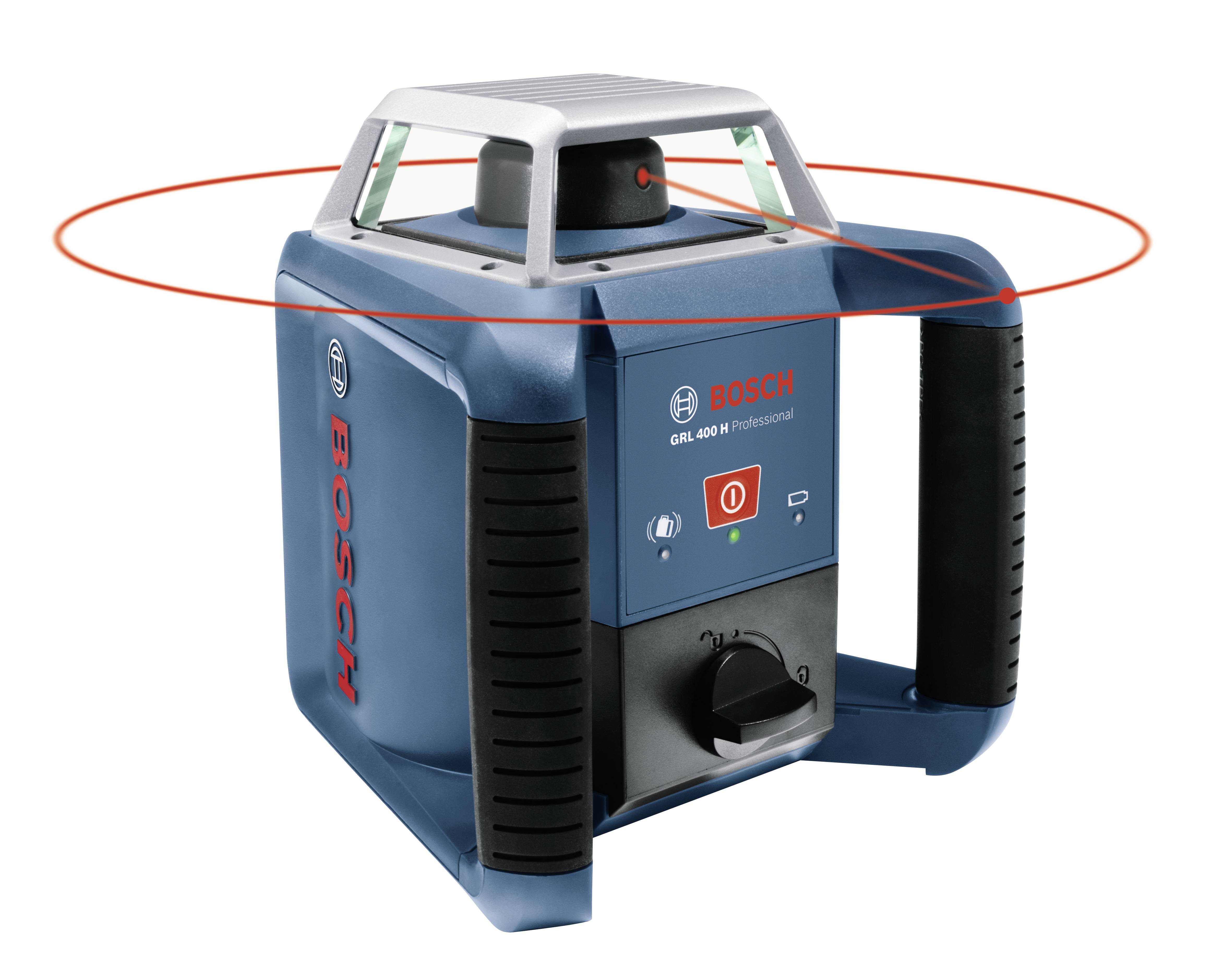 Bosch Professional GRL 400 H Set Rotationslaser inkl. Stativ, inkl. Laserempfänger Reichweite (max.): 400m