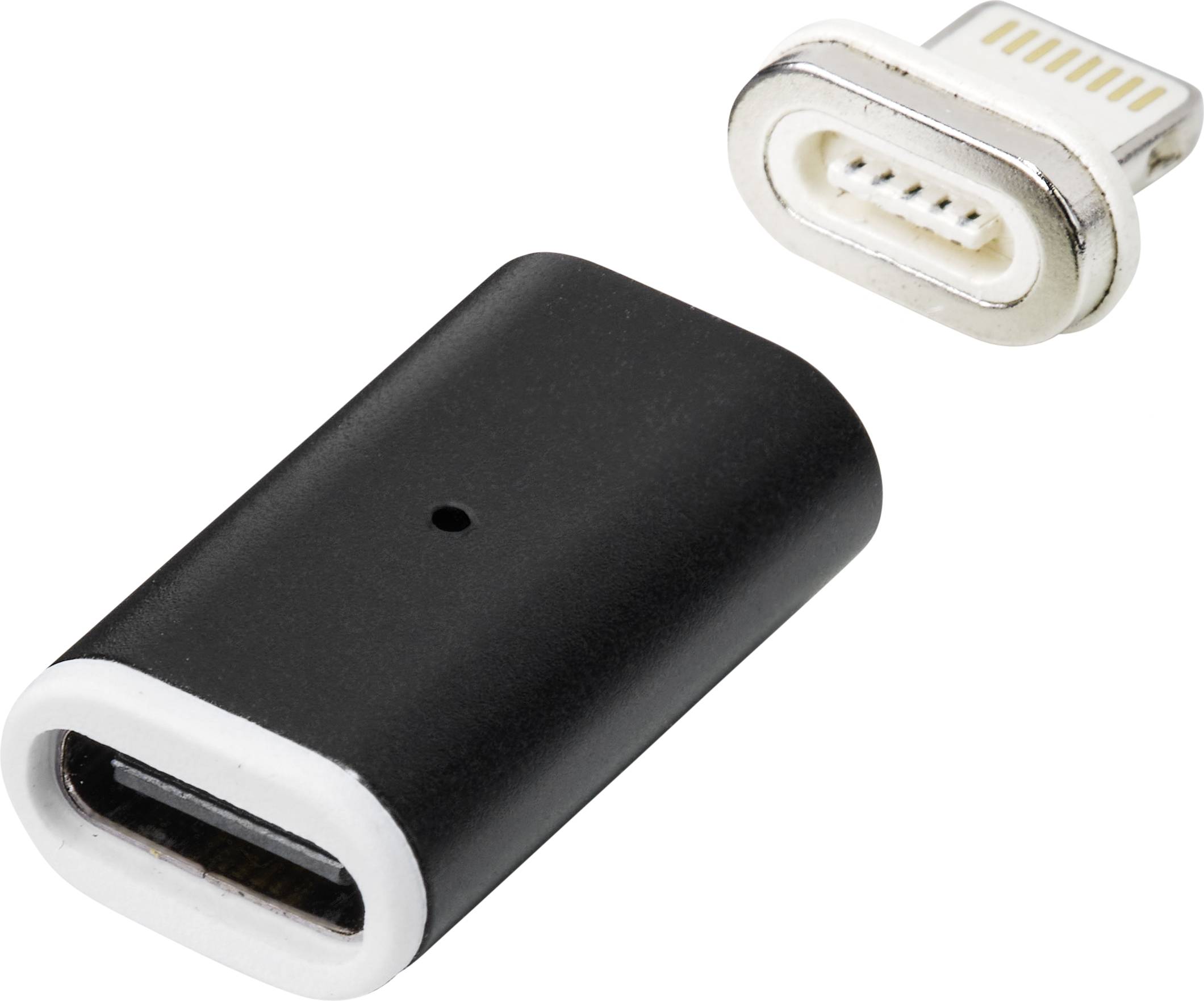 Renkforce Handy, Notebook Adapter [1x USB-C® Buchse - 1x Apple Lightning-Stecker] RF-4746078 magnetischer Stecker
