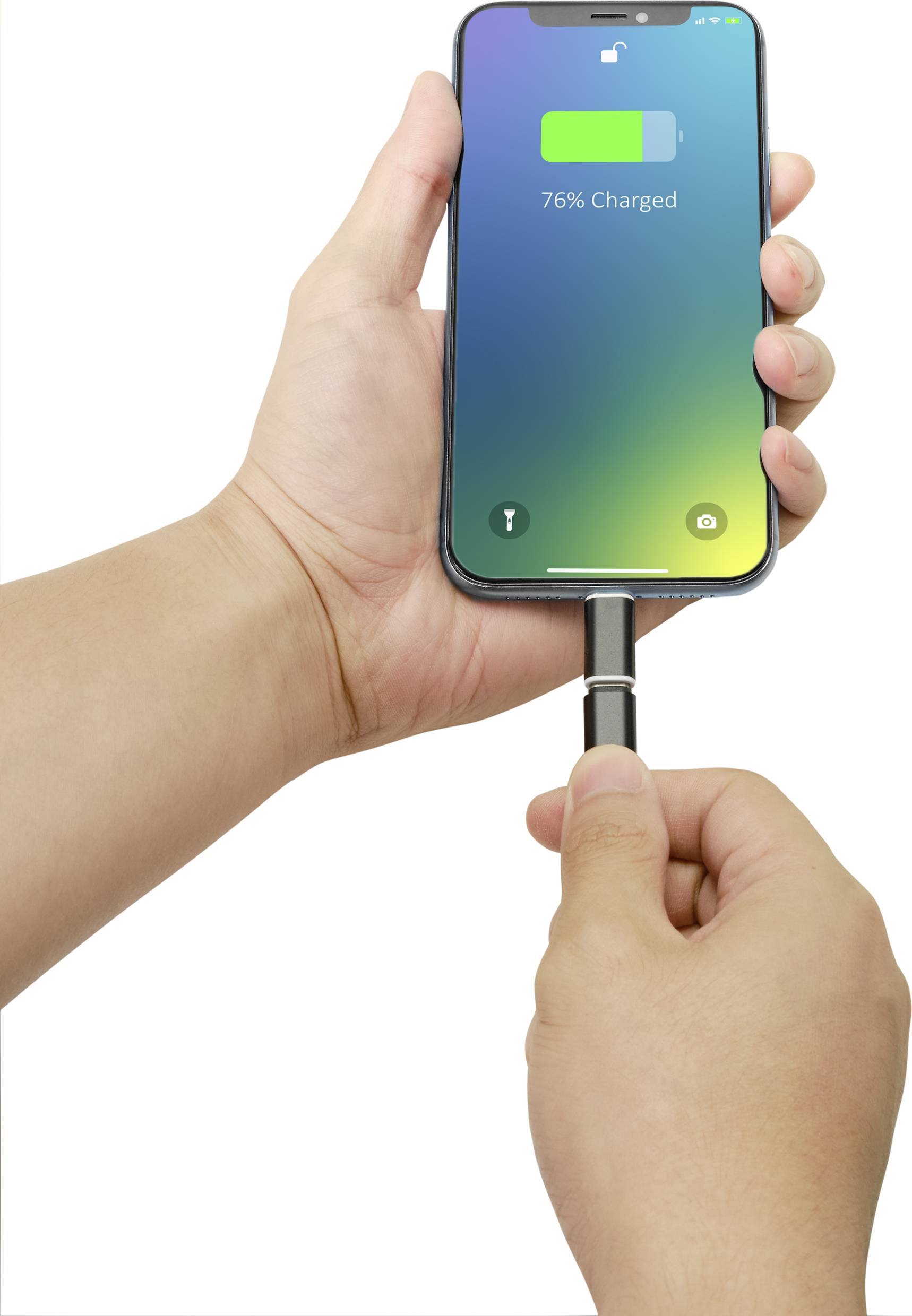 Renkforce Handy, Notebook Adapter [1x USB-C® Buchse - 1x Apple Lightning-Stecker] RF-4746078 magnetischer Stecker