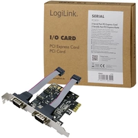 LogiLink PC0031 Serielle Steckkarte Seriell (9pol.) PCIe LogiLink PC0031 Serielle Steckkarte Seriell (9pol.) PCIe