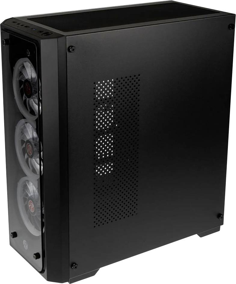 Raijintek 0R20B00198 Midi-Tower Gaming-Gehäuse, Gehäuse Schwarz