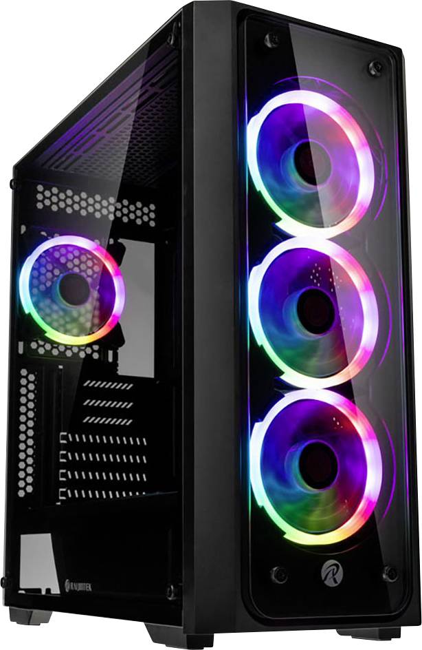 Raijintek 0R20B00198 Midi-Tower Gaming-Gehäuse, Gehäuse Schwarz