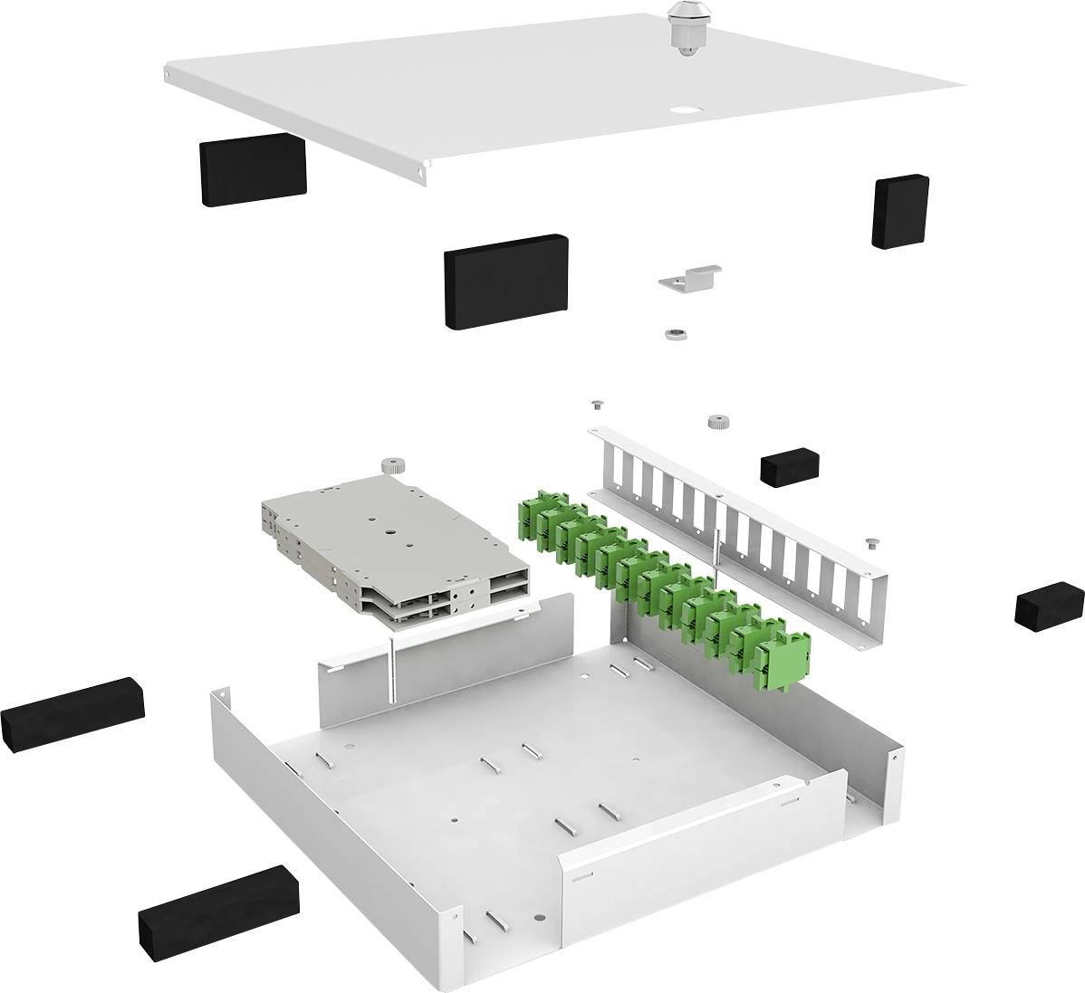 Digitus DN-96800S-2 Distributionsbox 24 Port Unbestückt