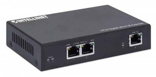Intellinet 561600 PoE Extender 10 / 100 / 1000MBit/s IEEE 802.3af (12.95 W), IEEE 802.3at (25.5 W), IEEE 802.3bt