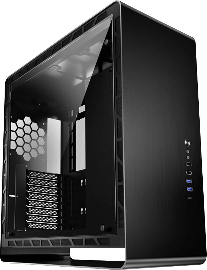 Jonsbo UMX6 Black Midi-Tower Gaming-Gehäuse, Gehäuse Schwarz