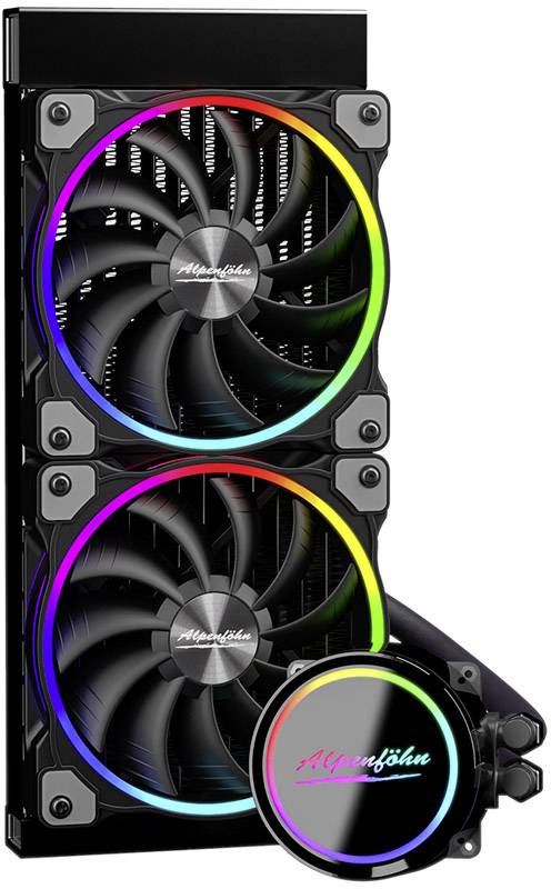 Alpenföhn Gletscherwasser - Prozessor-Flüssigkeitskühlsystem - (für: LGA1156, AM2, AM2+, LGA1366, AM3, LGA1155, AM3+, LG