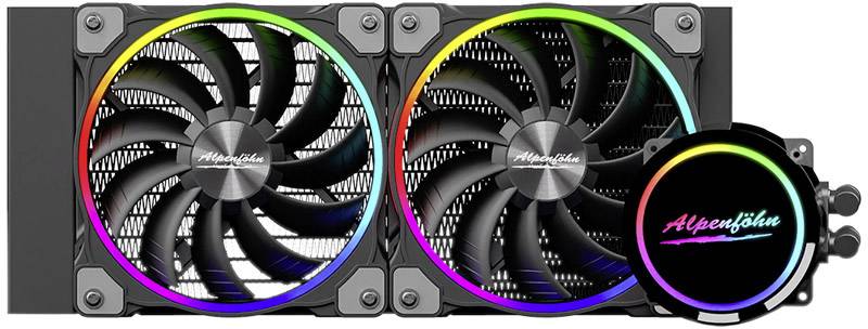 Alpenföhn Gletscherwasser - Prozessor-Flüssigkeitskühlsystem - (für: LGA1156, AM2, AM2+, LGA1366, AM3, LGA1155, AM3+, LG