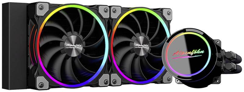Alpenföhn Gletscherwasser - Prozessor-Flüssigkeitskühlsystem - (für: LGA1156, AM2, AM2+, LGA1366, AM3, LGA1155, AM3+, LG