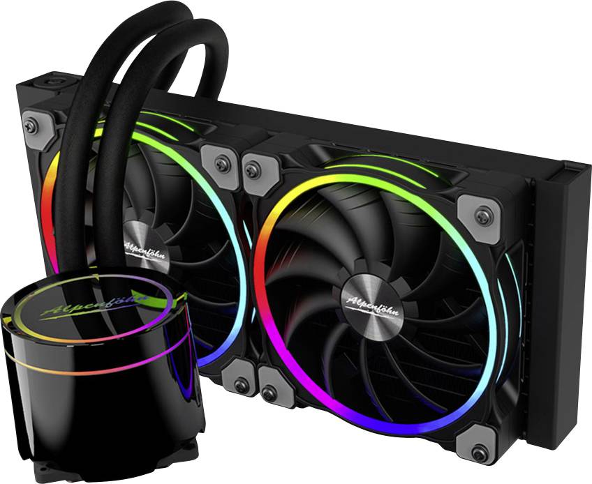 Alpenföhn Gletscherwasser - Prozessor-Flüssigkeitskühlsystem - (für: LGA1156, AM2, AM2+, LGA1366, AM3, LGA1155, AM3+, LG