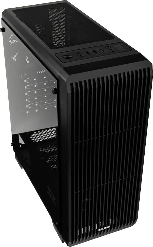Zalman S2 TG Midi-Tower Gehäuse, Gaming-Gehäuse Schwarz