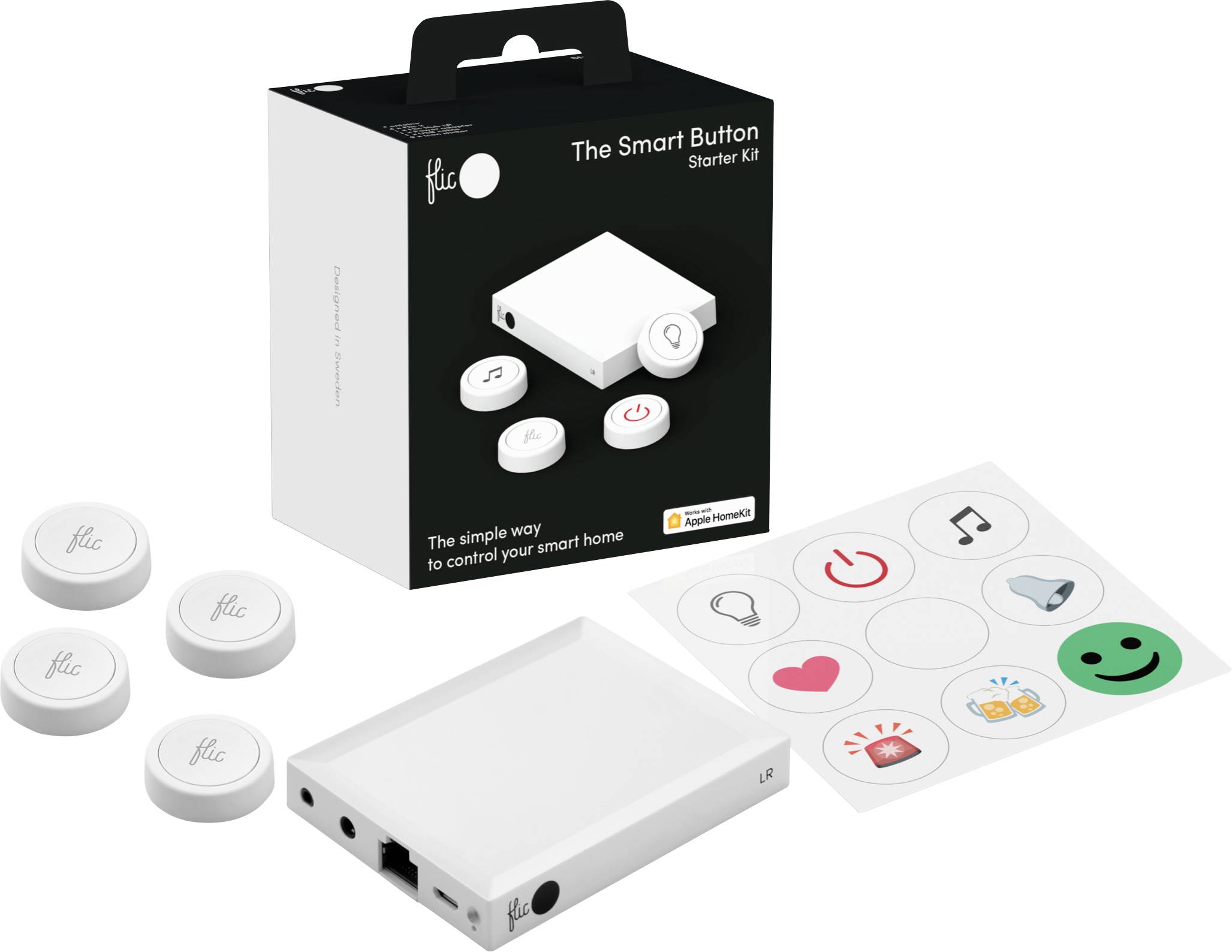 FLIC Starterkit KW-10P-40S Apple HomeKit, Alexa