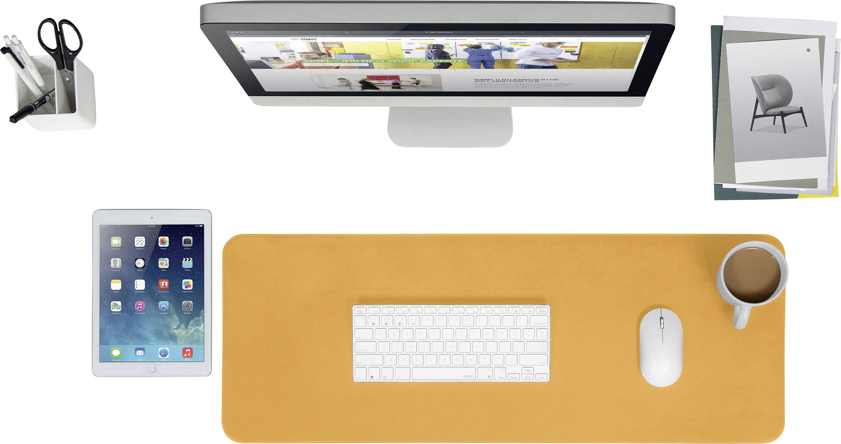 Sigel SA601 Schreibunterlage Gelb, Grau (B x H) 800mm x 300mm