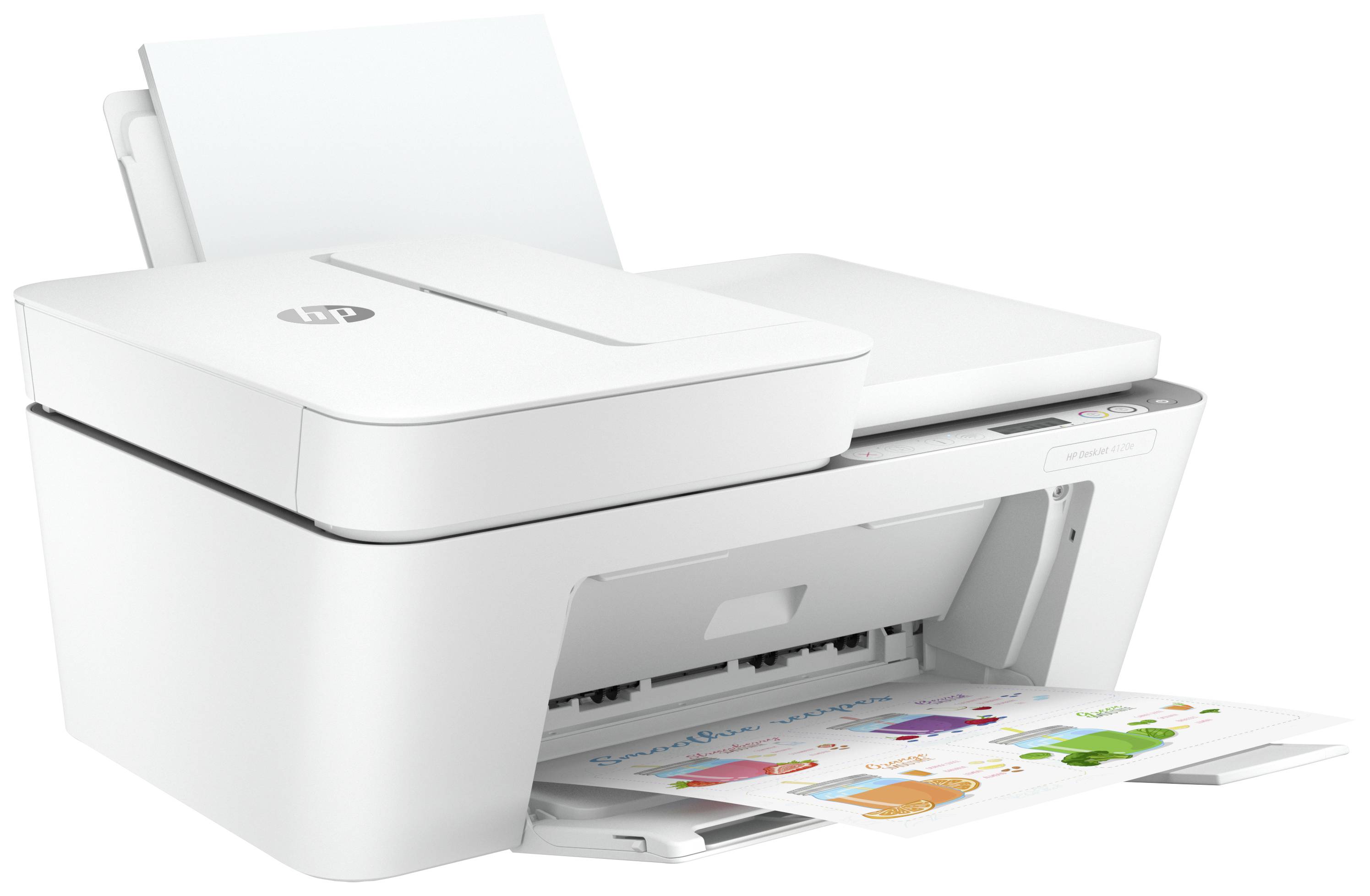 HP Deskjet 4120e All-in-One HP+ Tintenstrahl-Multifunktionsdrucker A4 Drucker, Kopierer, Scanner, Fax Instant Ink, WLAN
