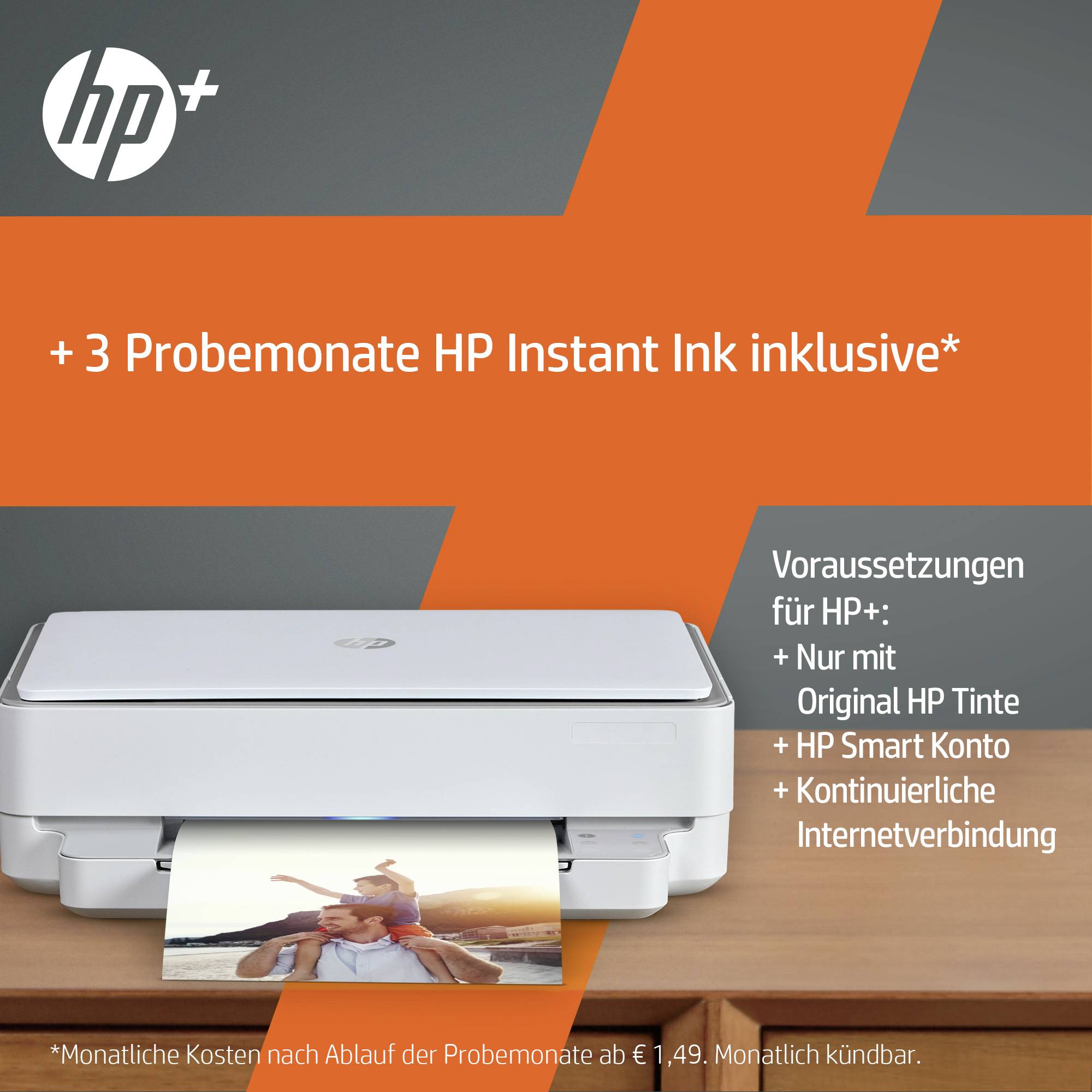 HP Envy 6020 e Multifunktionsdrucker Tintenstrahl Farbe A4 Drucker, Scanner, Kopierer HP Instant Ink, Duplex, WLAN, Bluetooth®
