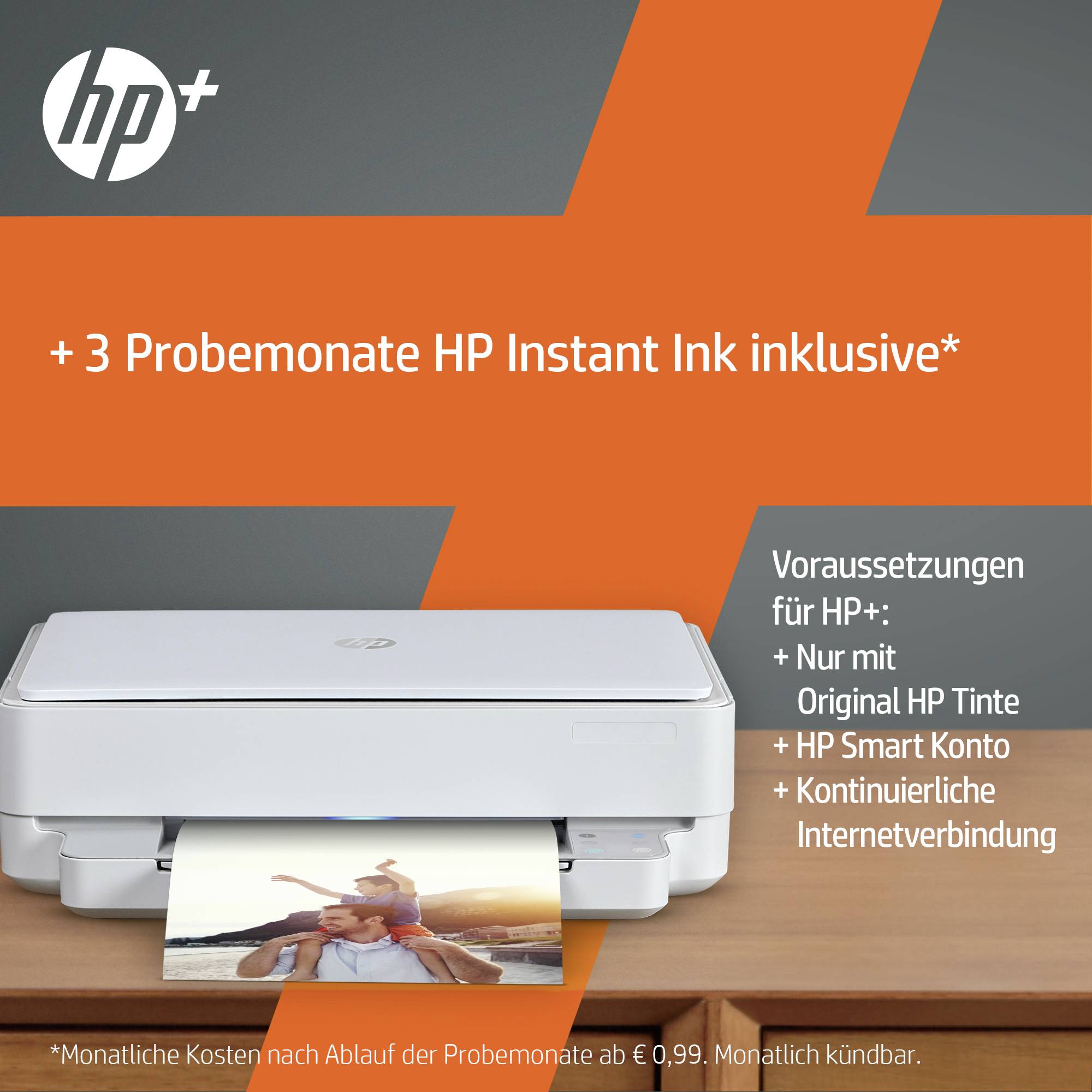 HP Envy 6022 e Multifunktionsdrucker Tintenstrahl Farbe A4 Drucker, Scanner, Kopierer HP Instant Ink, Duplex, WLAN, Bluetooth®