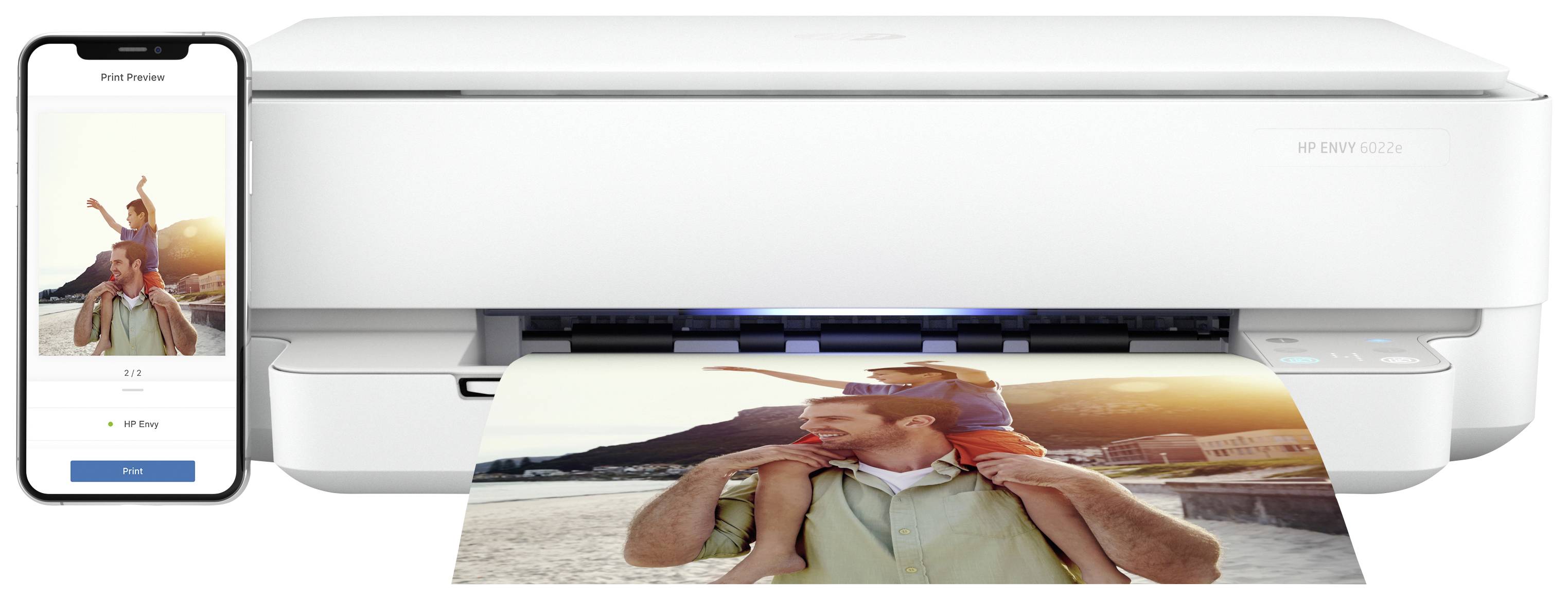 HP Envy 6022 e Multifunktionsdrucker Tintenstrahl Farbe A4 Drucker, Scanner, Kopierer HP Instant Ink, Duplex, WLAN, Bluetooth®