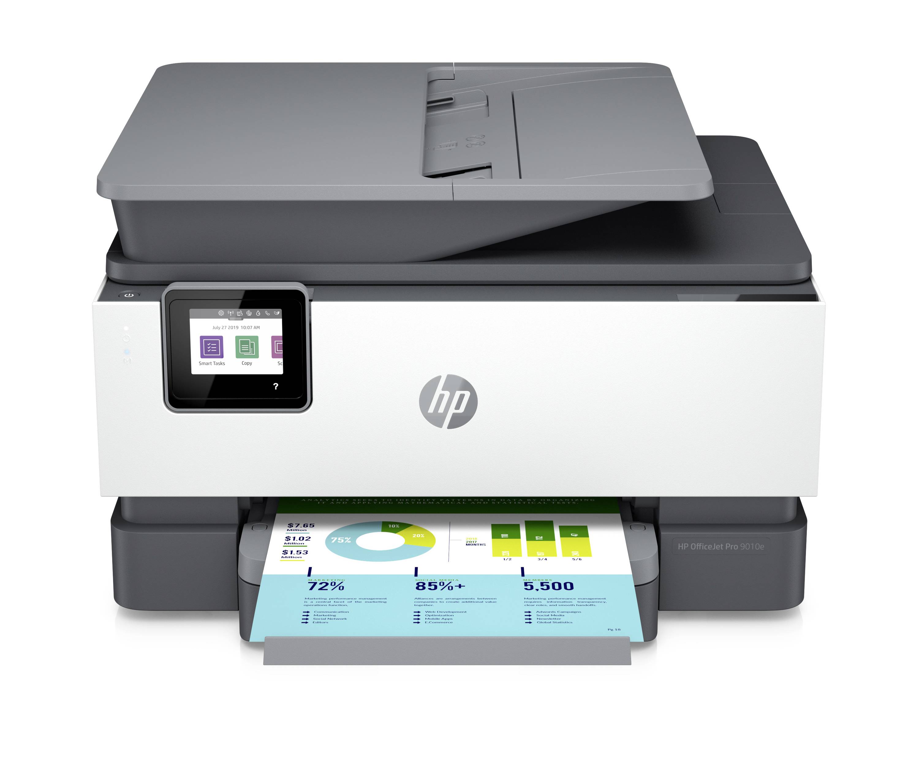 HP OfficeJet Pro 9010 e Multifunktionsdrucker Tintenstrahl Farbe A4 Drucker, Scanner, Kopierer, Fax HP Instant Ink, Duplex, LAN, WLAN