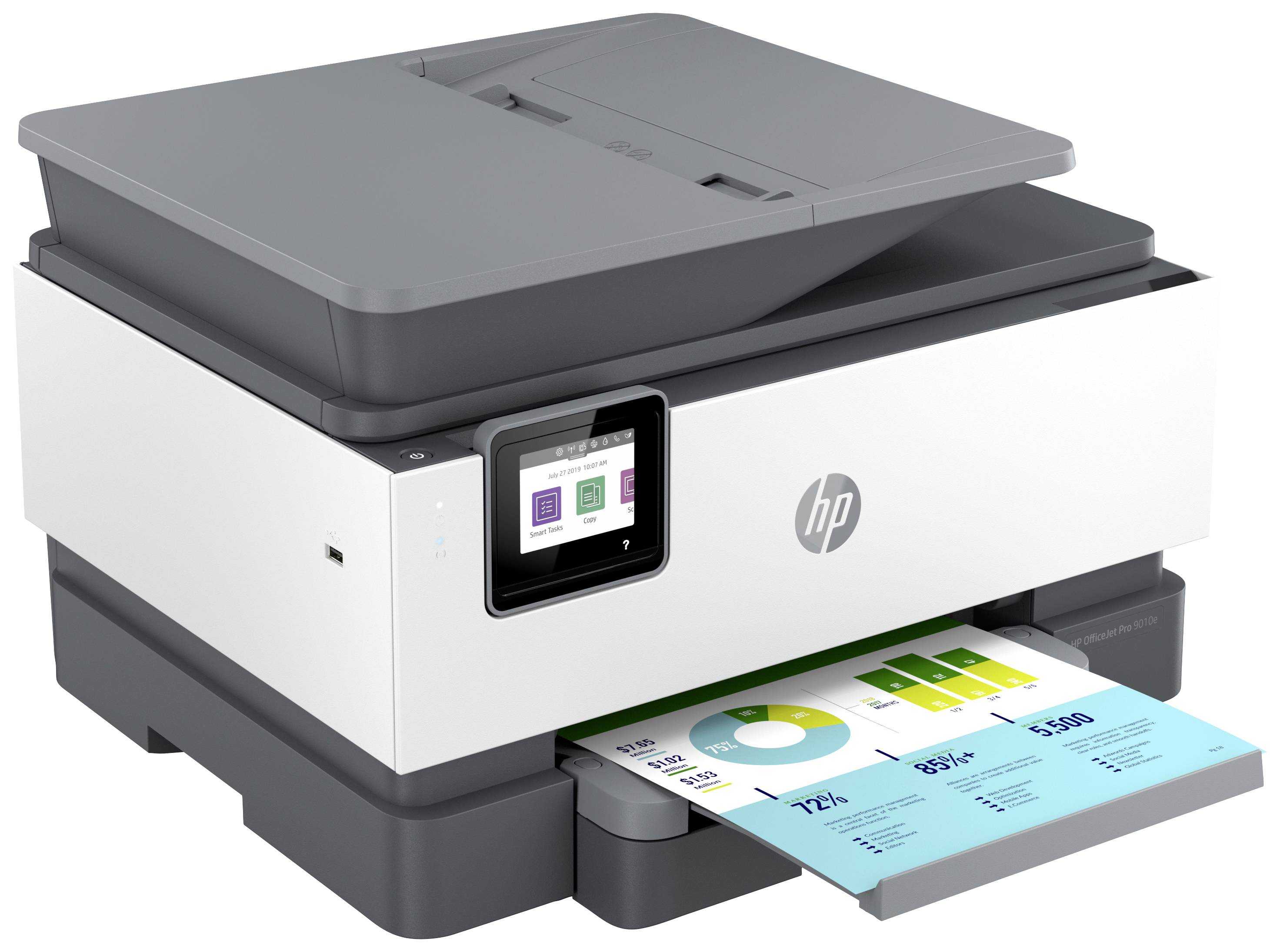 HP OfficeJet Pro 9010 e Multifunktionsdrucker Tintenstrahl Farbe A4 Drucker, Scanner, Kopierer, Fax HP Instant Ink, Duplex, LAN, WLAN