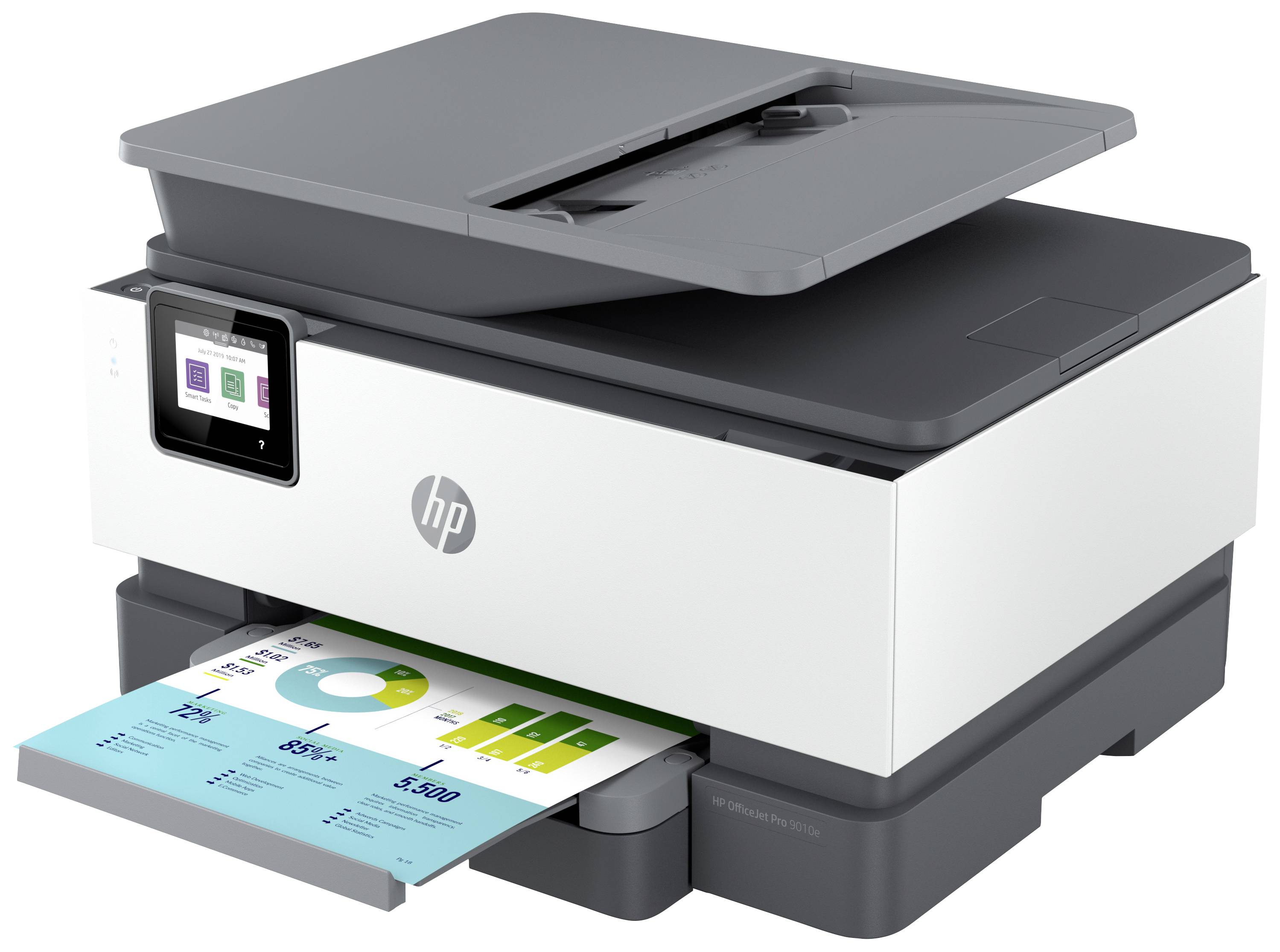 HP OfficeJet Pro 9010 e Multifunktionsdrucker Tintenstrahl Farbe A4 Drucker, Scanner, Kopierer, Fax HP Instant Ink, Duplex, LAN, WLAN