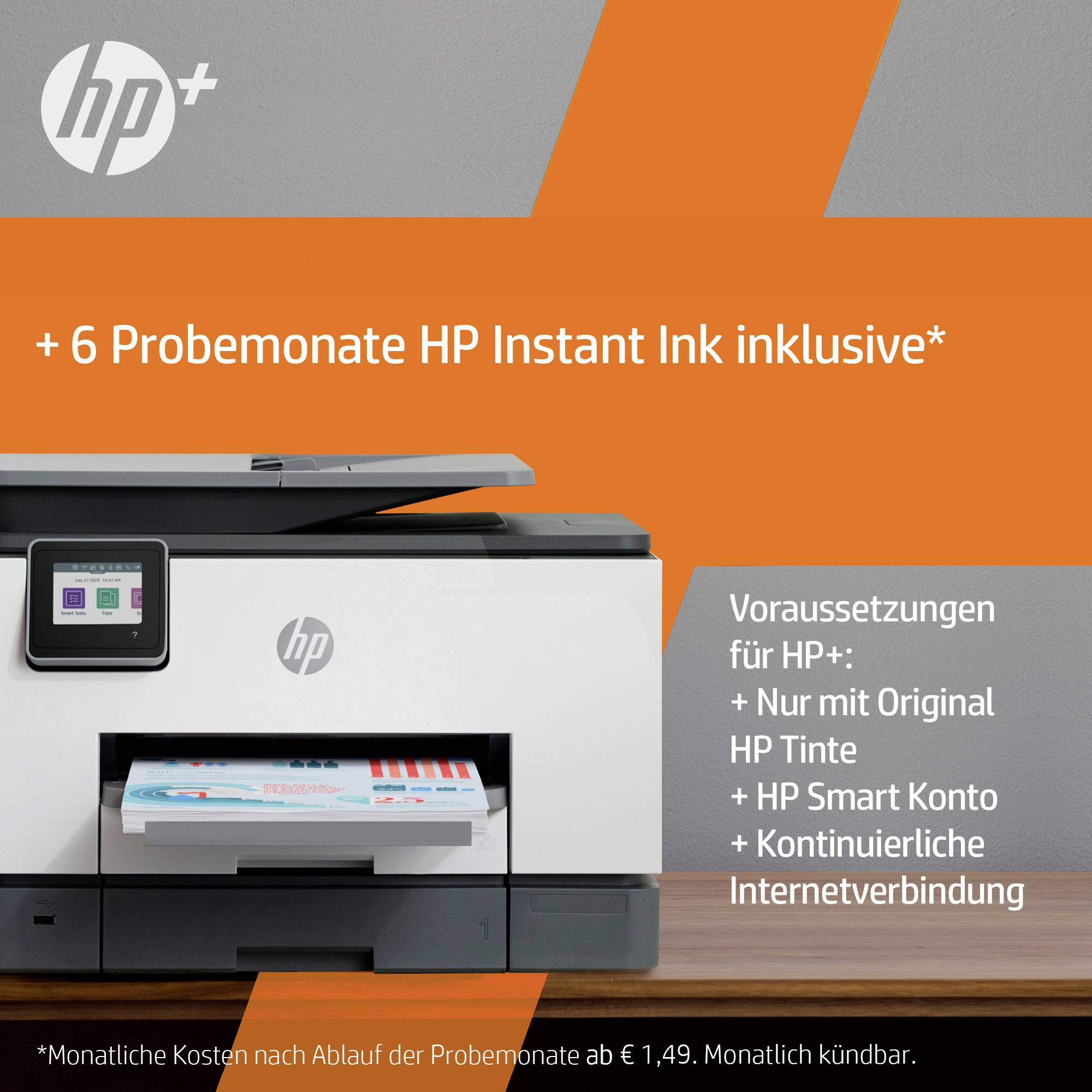HP Officejet Pro 9022e All-in-One HP+ Multifunktionsdrucker A4 HP Instant Ink, LAN, WLAN