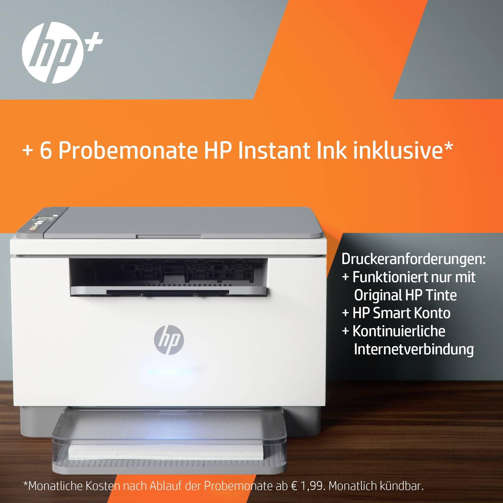 HP LaserJet MFP M234dwe HP+ Multifunktionsdrucker Laser Schwarz-Weiß A4 Drucker, Scanner, Kopierer HP Instant Ink, LAN, WLAN, Duplex, Bluetooth®