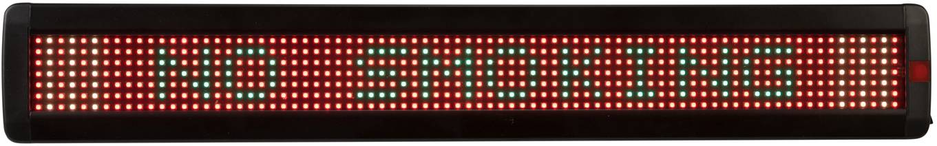 Eurolite ESN 7x80 LED-Laufschrift mit Fernbedienung RGB (B x H x T) 647 x 35 x 97mm