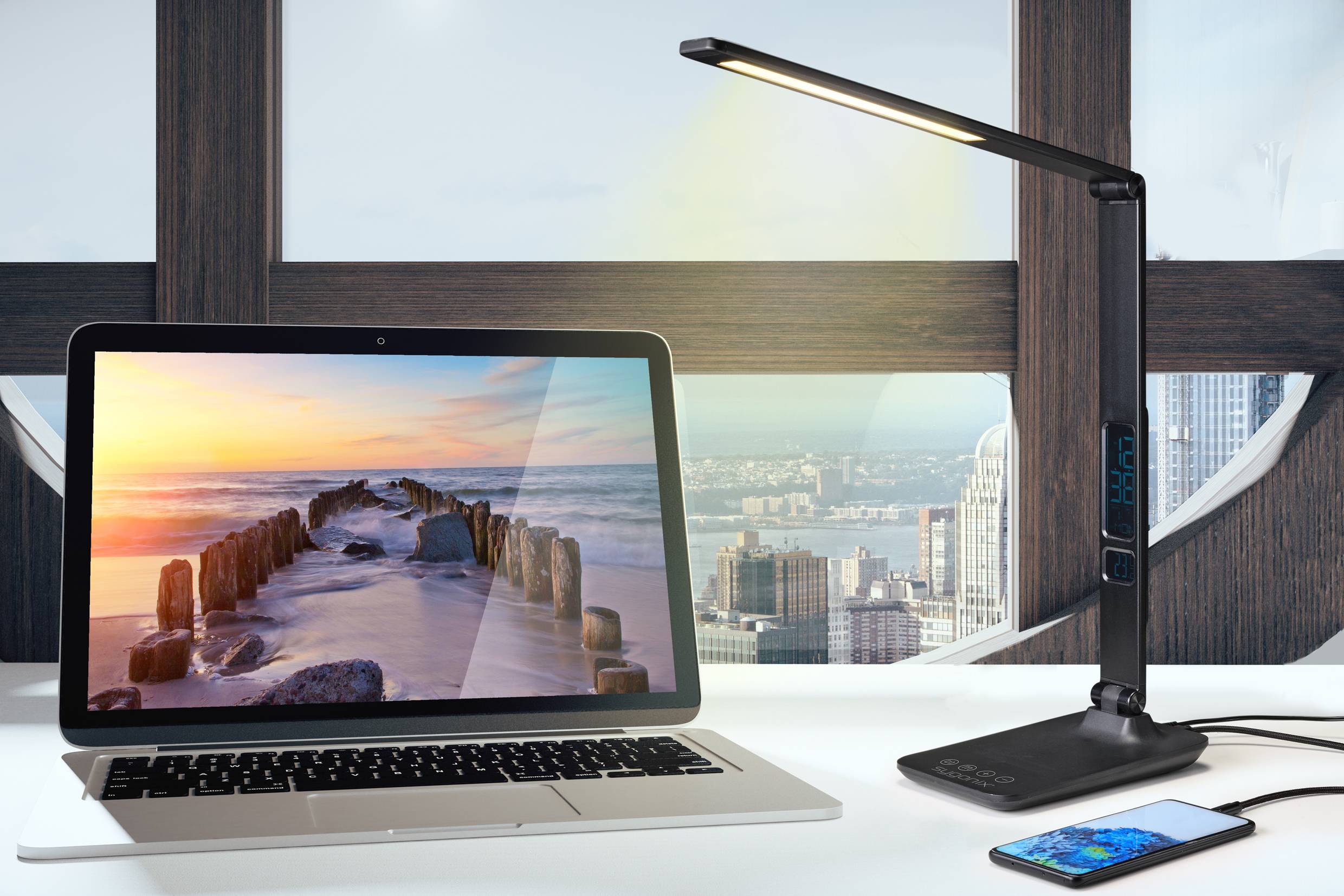 Sygonix SY-4746618 LED-Schreibtischleuchte 10W Schwarz