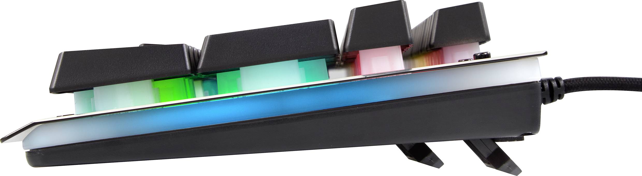 Renkforce RF-GMK-250 USB Gaming-Tastatur Deutsch, QWERTZ Schwarz Beleuchtet