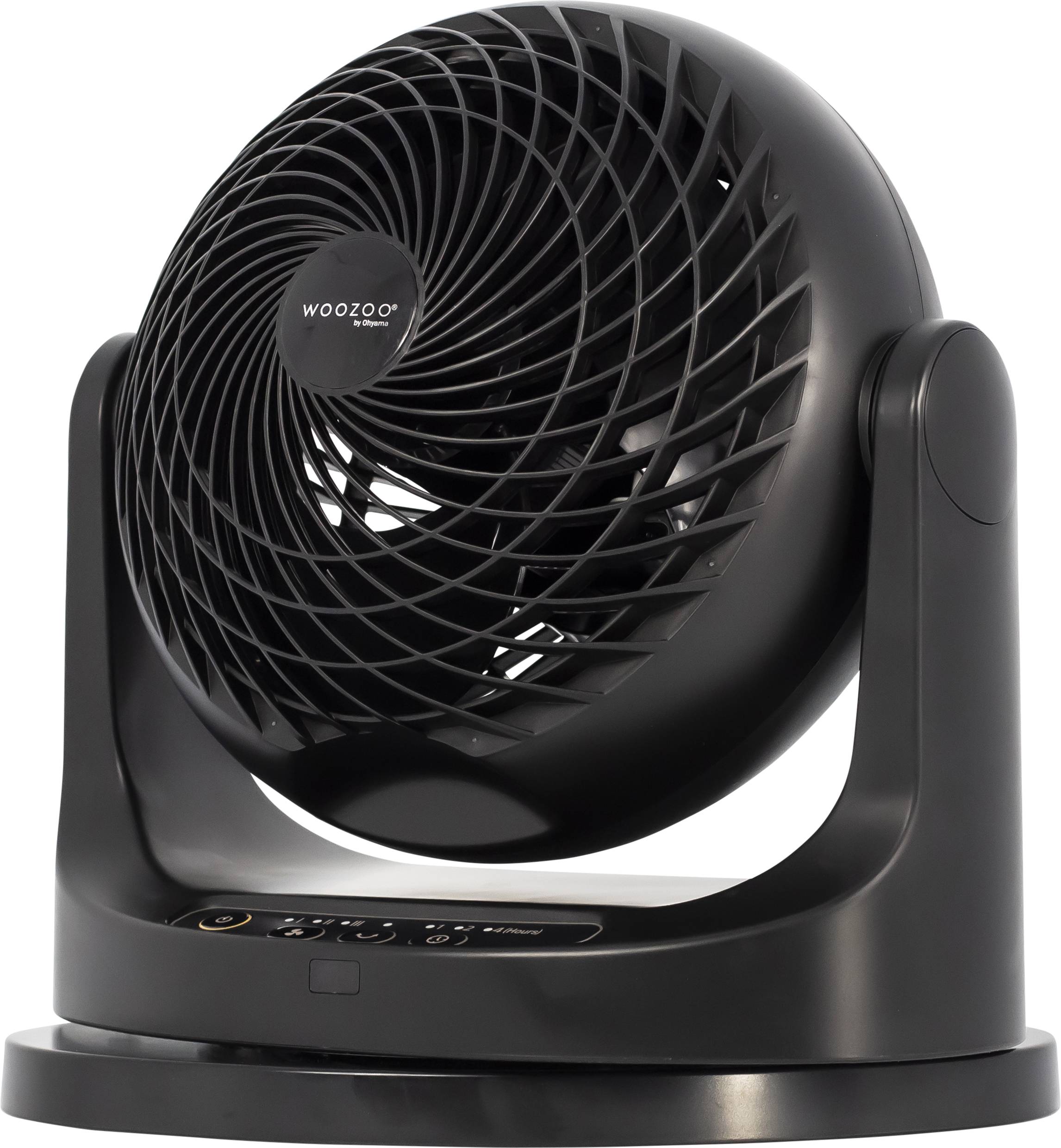 WOOZOO by Ohyama Tischventilator 49W (Ø x H) 291mm x 310mm Schwarz mit Fernbedienung, Timer