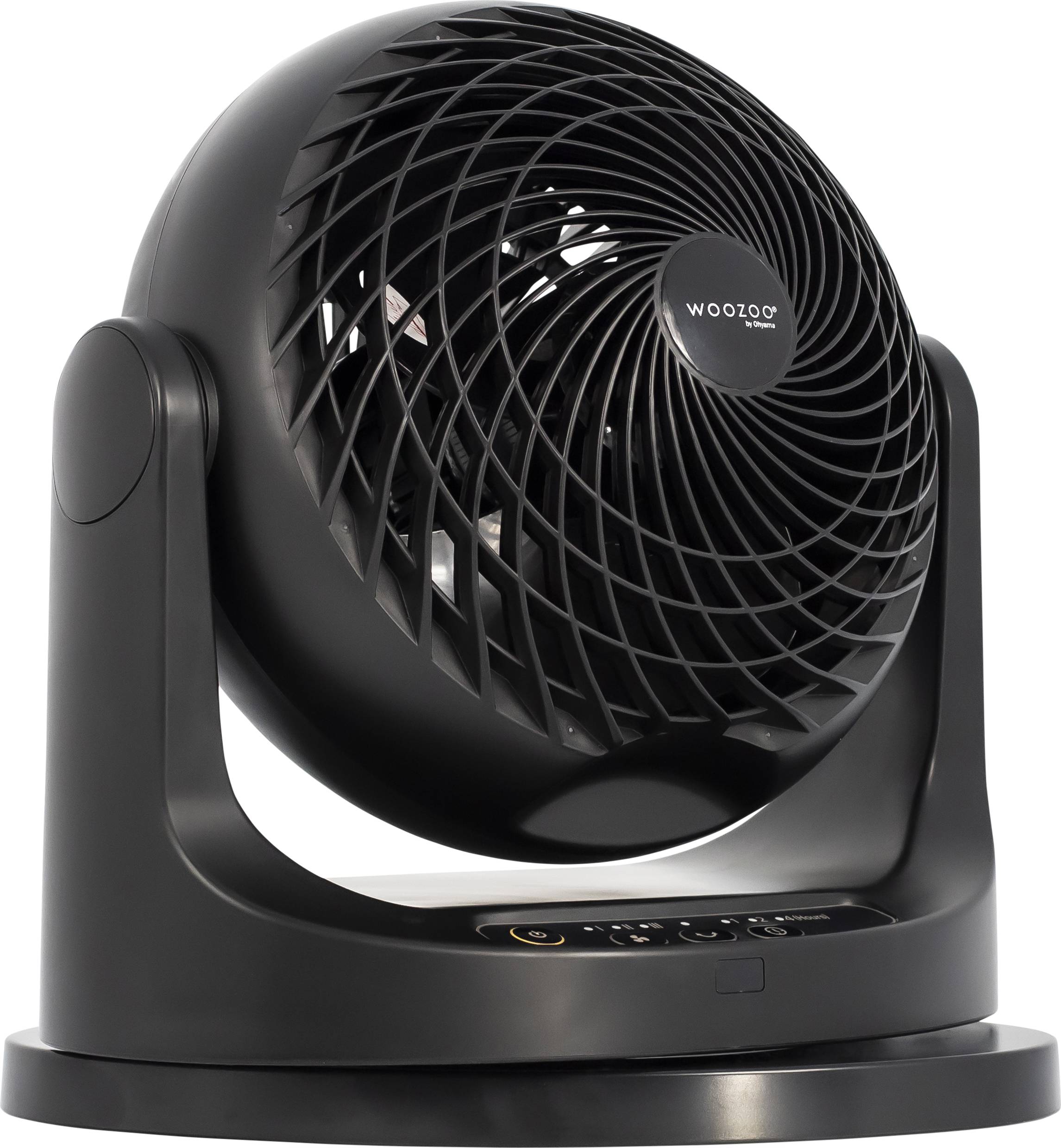 WOOZOO by Ohyama Tischventilator 49W (Ø x H) 291mm x 310mm Schwarz mit Fernbedienung, Timer