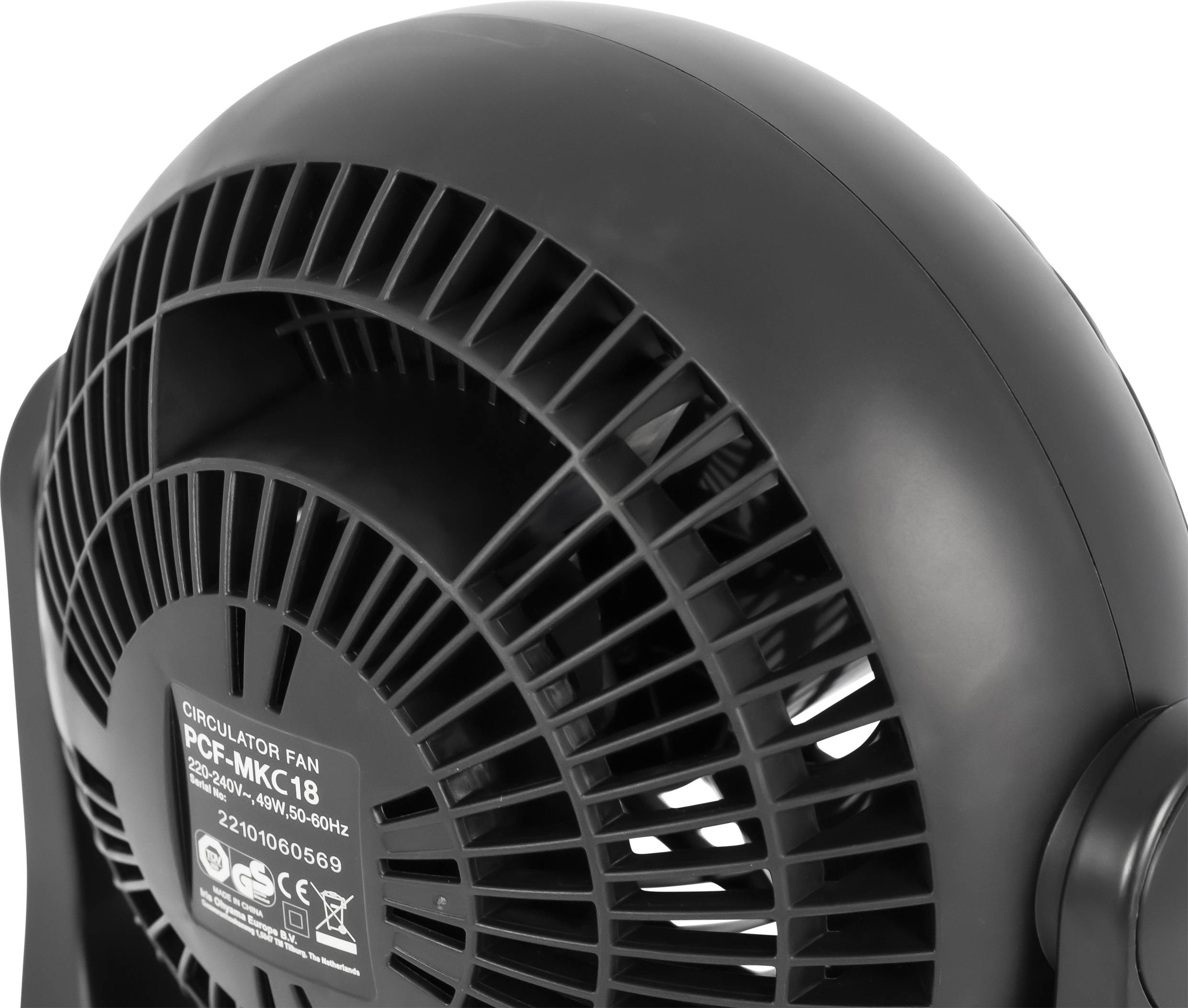 WOOZOO by Ohyama Tischventilator 49W (Ø x H) 291mm x 310mm Schwarz mit Fernbedienung, Timer