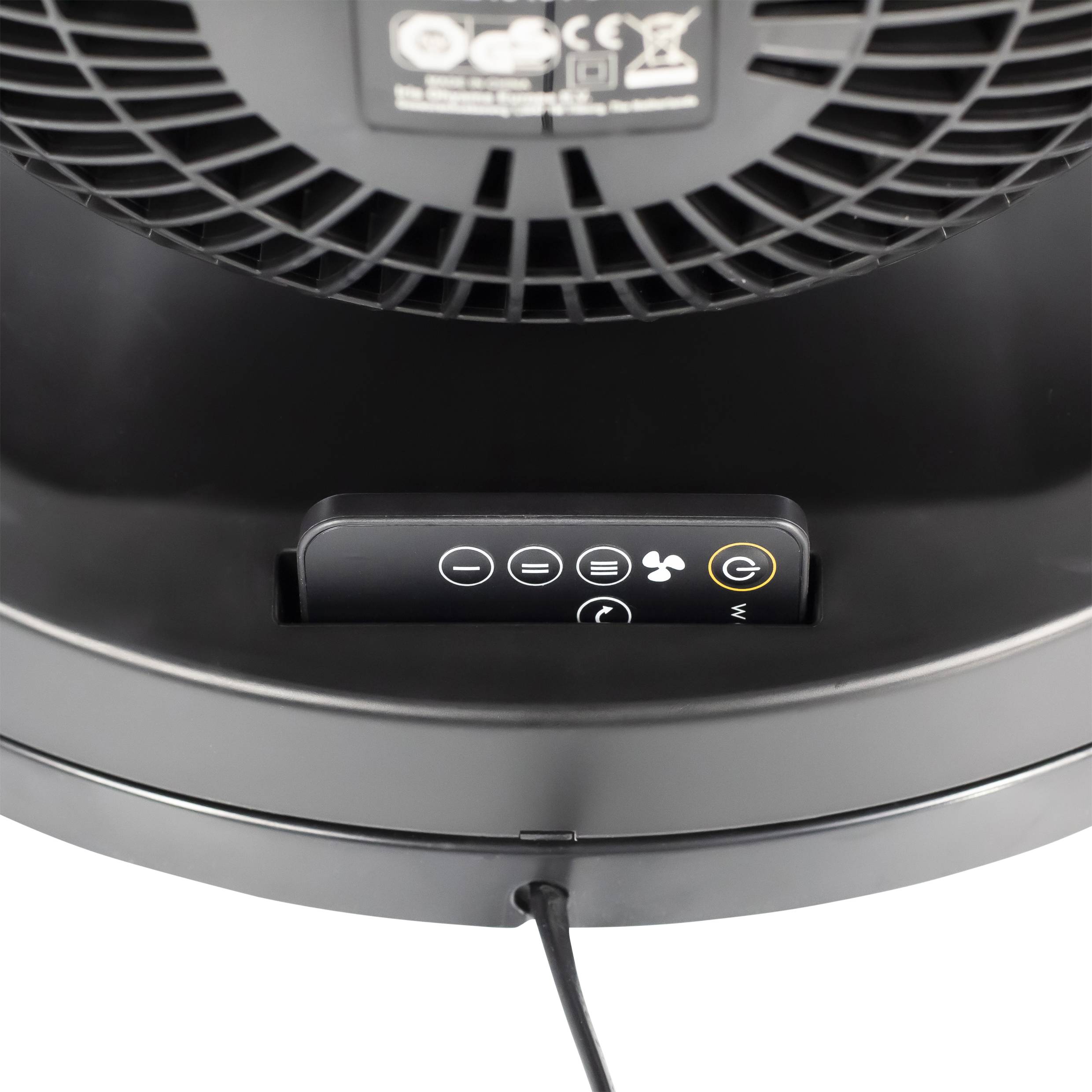 WOOZOO by Ohyama Tischventilator 49W (Ø x H) 291mm x 310mm Schwarz mit Fernbedienung, Timer