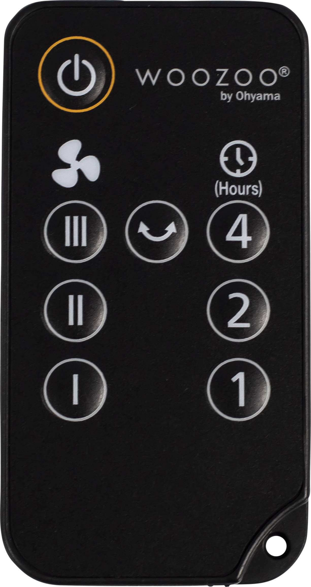 WOOZOO by Ohyama Tischventilator 49W (Ø x H) 291mm x 310mm Schwarz mit Fernbedienung, Timer