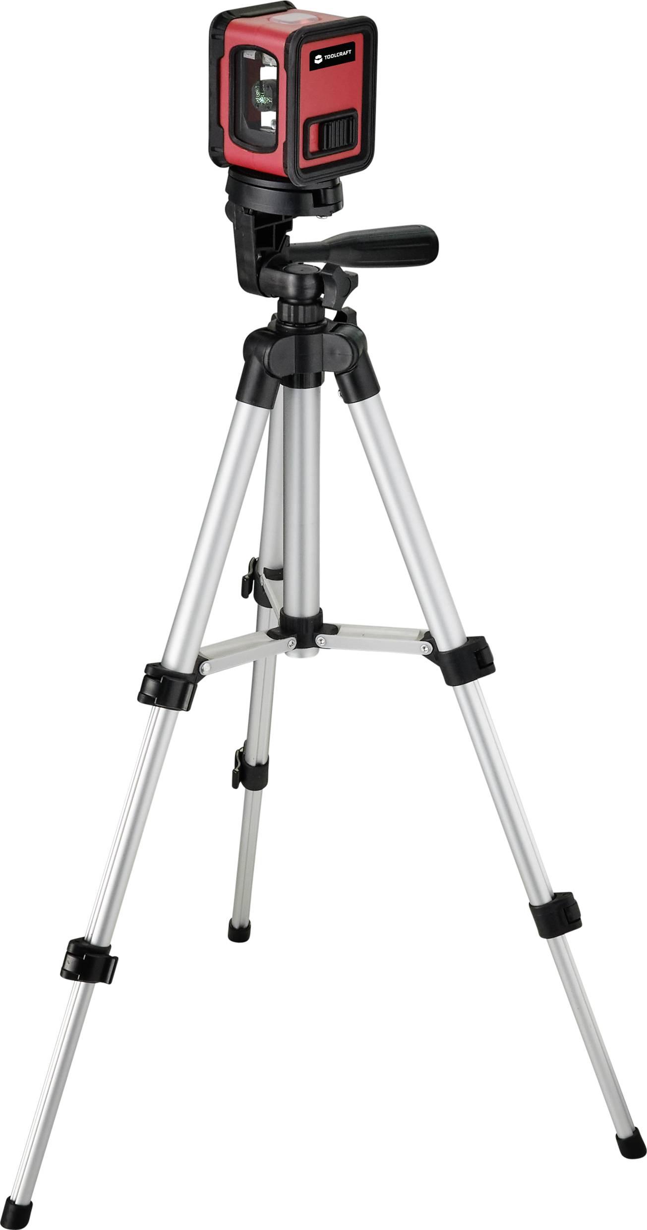 TOOLCRAFT CL12-G Kreuzlinienlaser inkl. Stativ, selbstnivellierend, grüner Laser Reichweite (max.): 12m