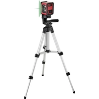 TOOLCRAFT CL12-G Kreuzlinienlaser inkl. Stativ, selbstnivellierend, grüner Laser Reichweite (max.): 12m TOOLCRAFT CL12-G Kreuzlinienlaser inkl. Stativ, selbstnivellierend, grüner Laser Reichweite (max.): 12m