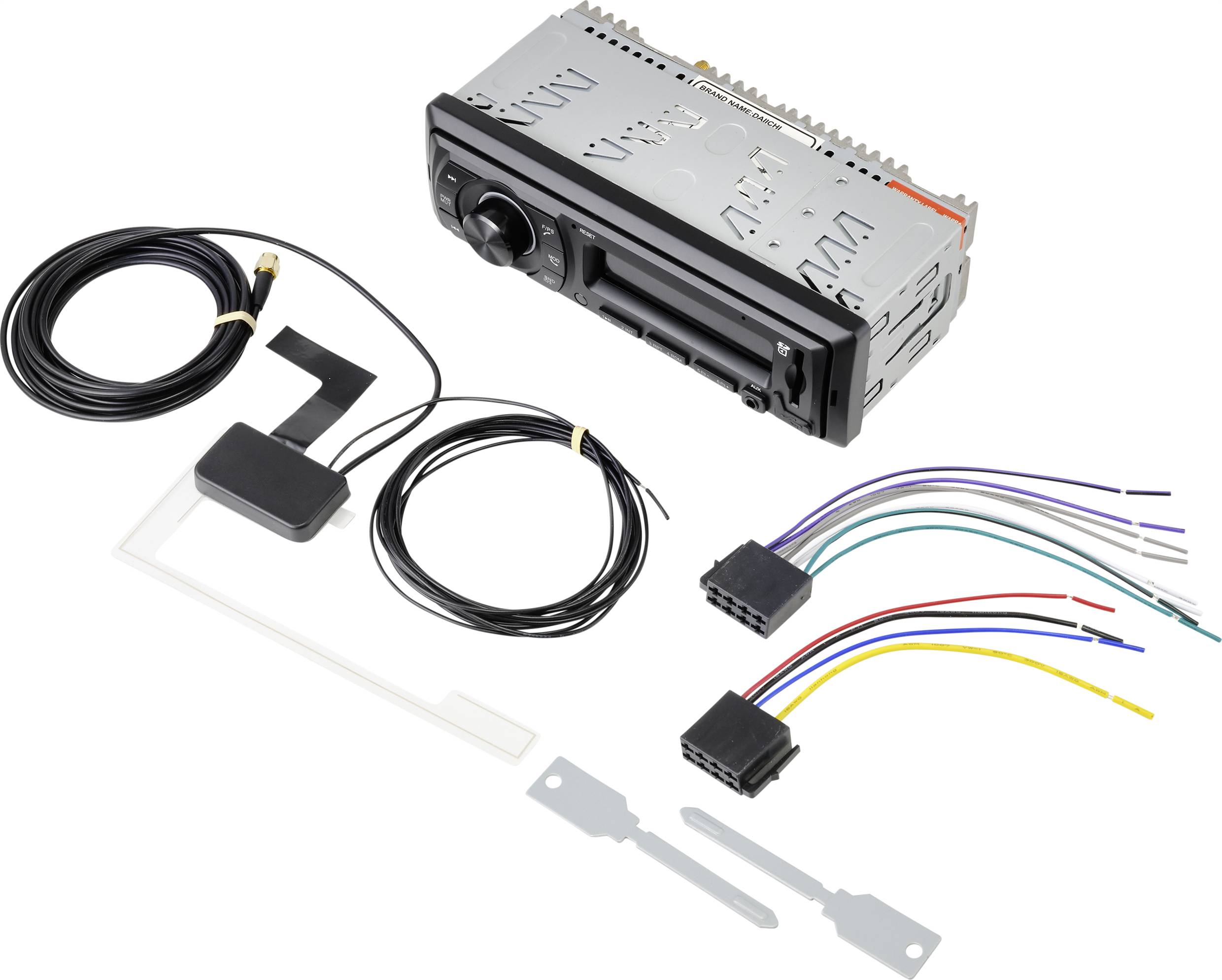 Renkforce RF-4746690 Autoradio inkl. DAB-Antenne, DAB+ Tuner, Bluetooth®-Freisprecheinrichtung