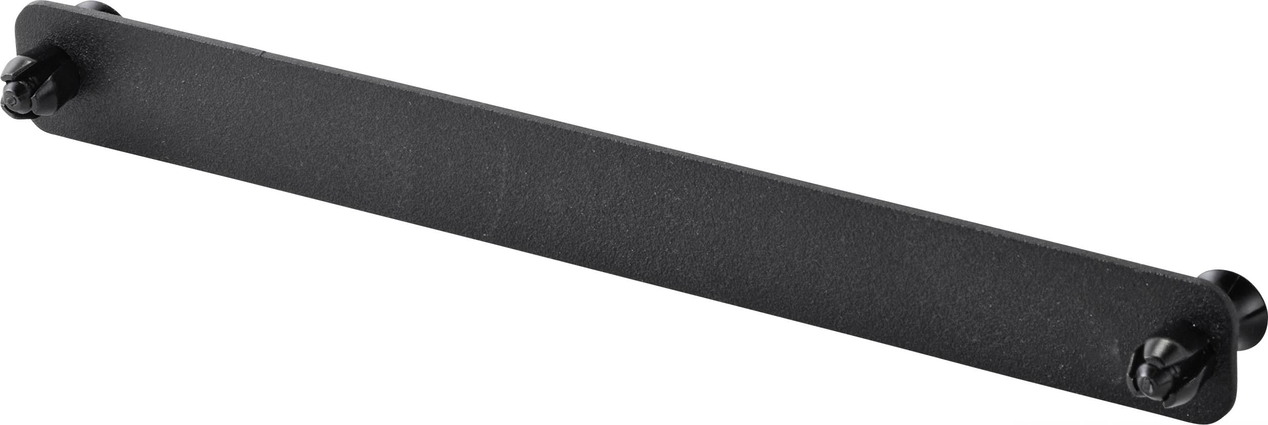 Renkforce RF-4746694 10 Zoll, 19 Zoll Netzwerkschrank-Frontblende 1 HE Festeinbau Geeignet für Schranktiefe: ab 300mm Schwarz