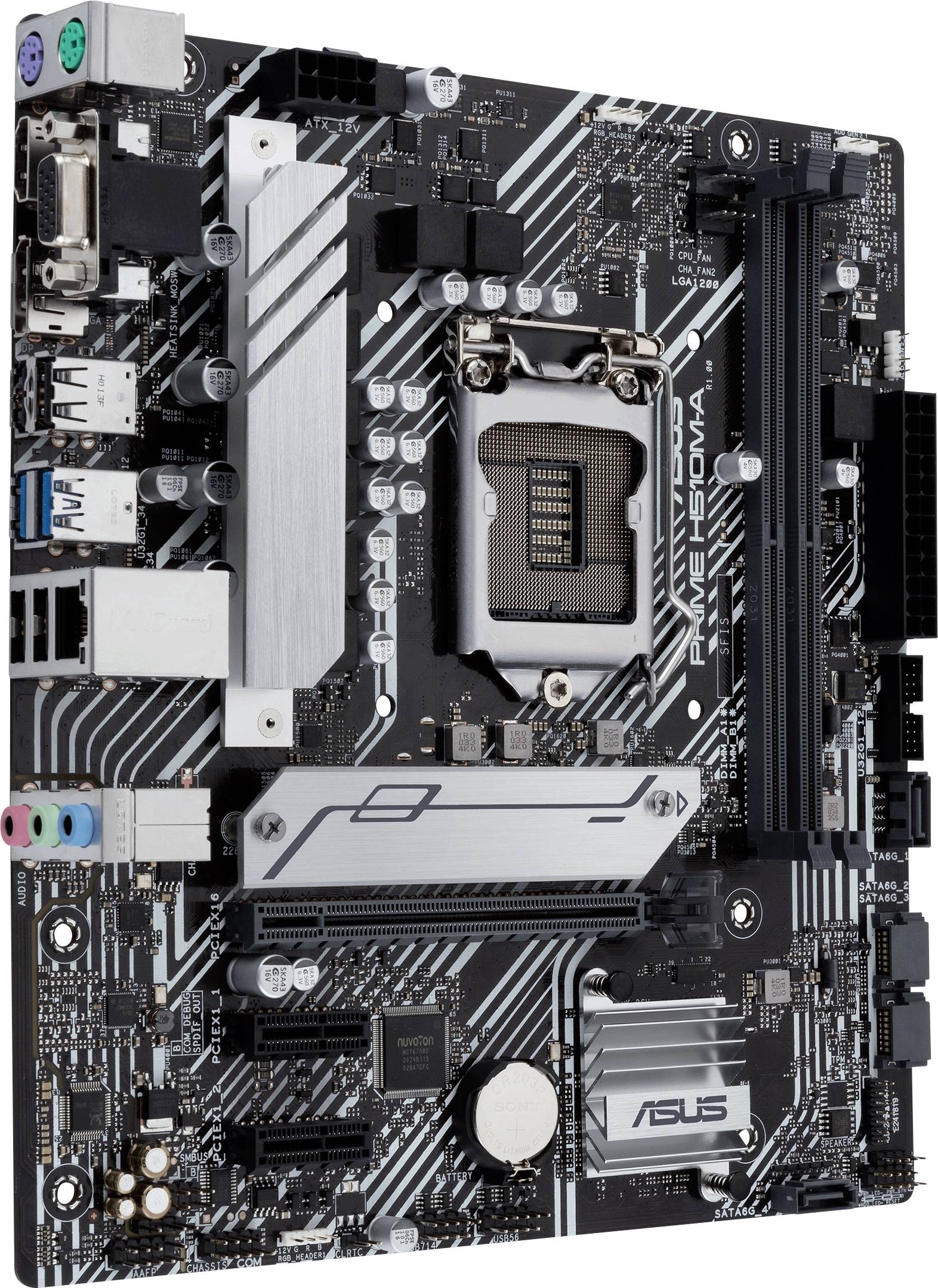 Asus PRIME H510M-A Mainboard Sockel (PC) Intel® LGA 1200 Formfaktor (Details) Micro-ATX Mainboard-Chipsatz Intel® H510