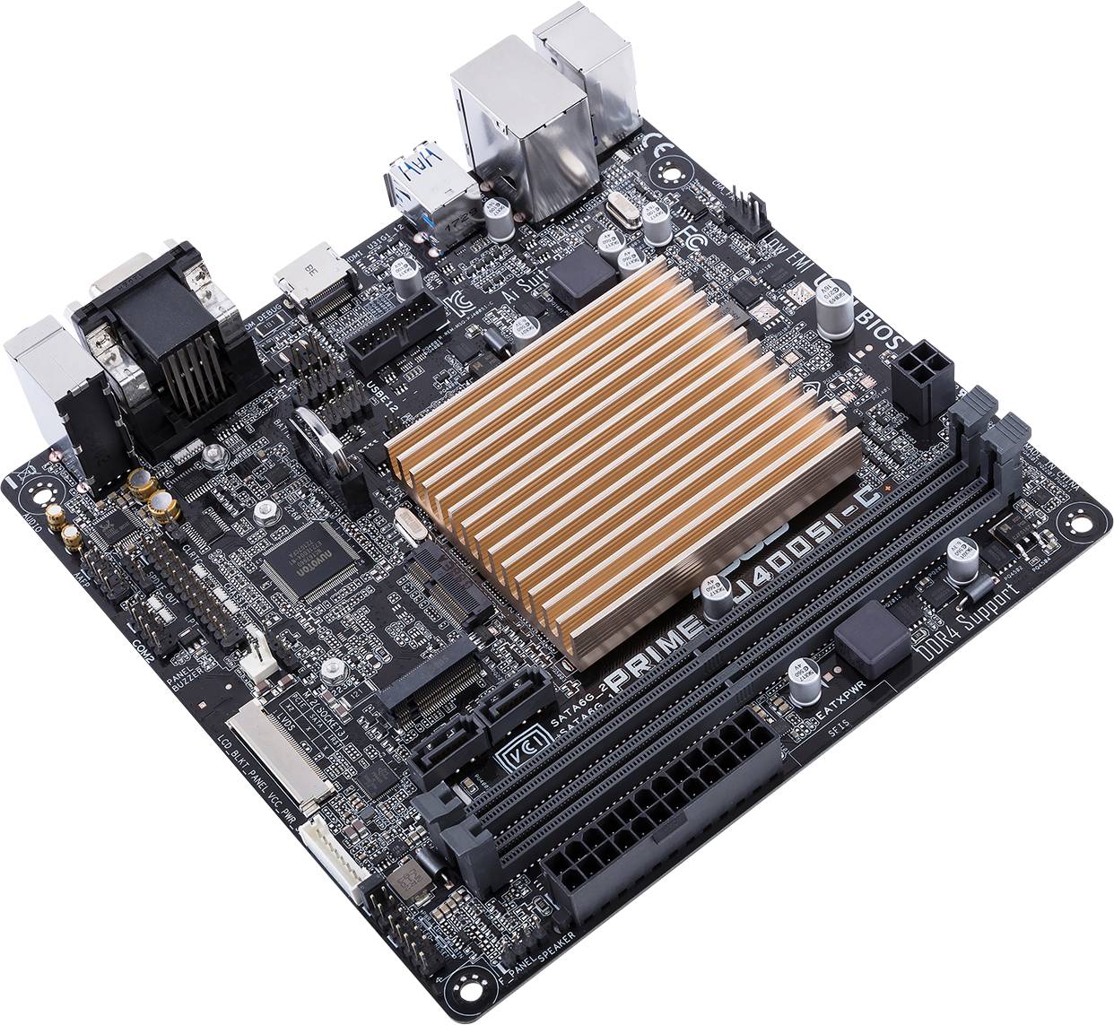 Asus PRIME J4005I-C Mainboard Sockel (PC) SoC Intel® Celeron® Formfaktor (Details) Mini-ITX Mainboa