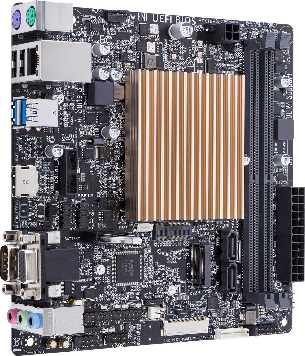 Asus PRIME J4005I-C Mainboard Sockel (PC) SoC Intel® Celeron® Formfaktor (Details) Mini-ITX Mainboa