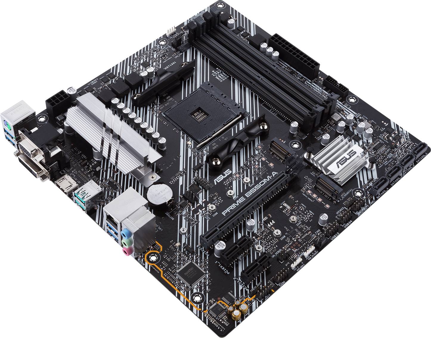 Asus PRIME B550M-A/CSM Mainboard Sockel (PC) AMD® AM4 Formfaktor (Details) Micro-ATX Mainboard-Chipsatz AMD® B550