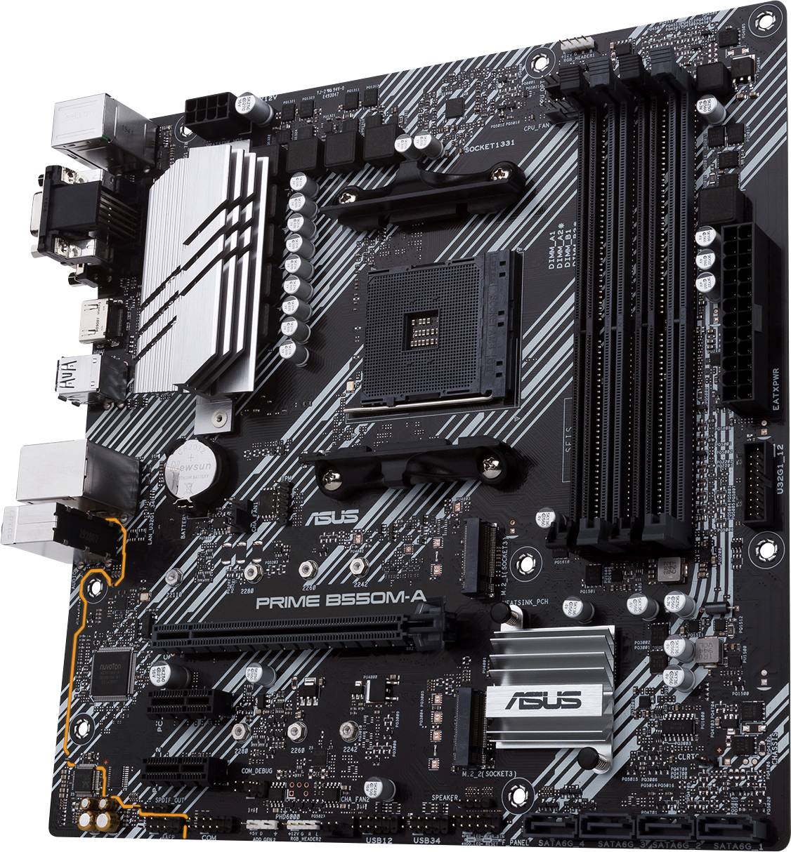 Asus PRIME B550M-A/CSM Mainboard Sockel (PC) AMD® AM4 Formfaktor (Details) Micro-ATX Mainboard-Chipsatz AMD® B550