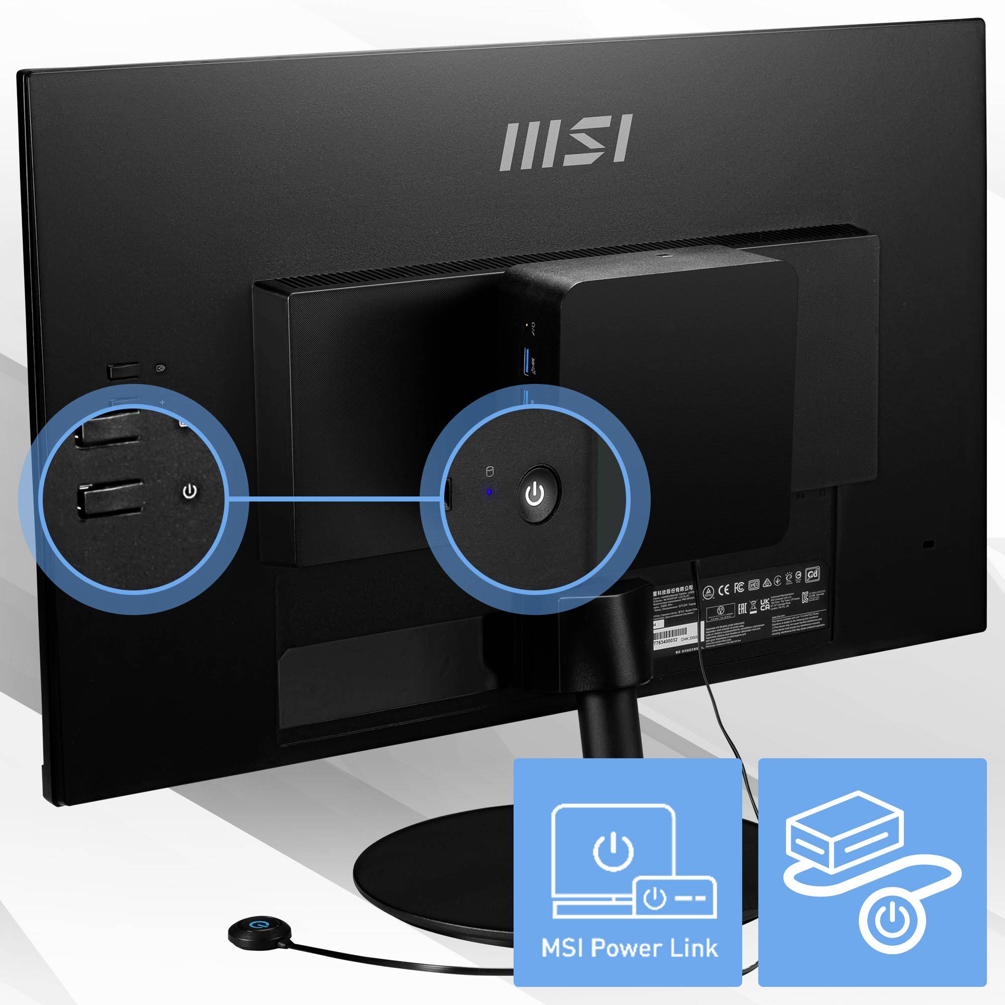 MSI Mini PC Cubi NUC 1MG-019DE Intel® Core™ 7 7-150U 5.4GHz 16GB RAM 512GB SSD Intel Graphics Win 11 Pro 00B0B111-019